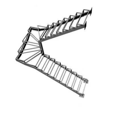 Каркас для лестницы П-образной с забежными ступенями в [city_r]